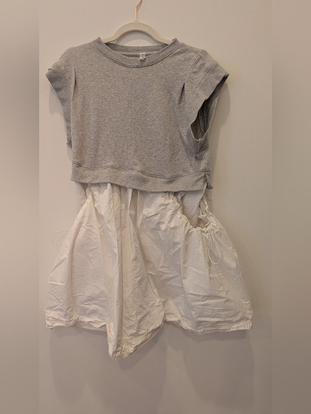 Anthropologie Daily Practice Gardenia Babydoll Mini Dress. Sz Medium